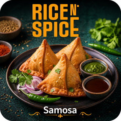 10 Veg. Samosa (2 Stück)